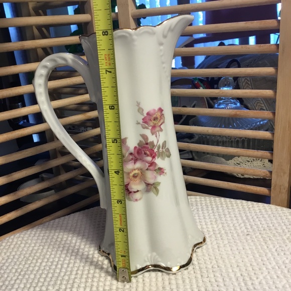 RARE Antique 1940’s German Gerold Porzellan Pitcher in Pattern Gdr2 - Picture 11 of 13